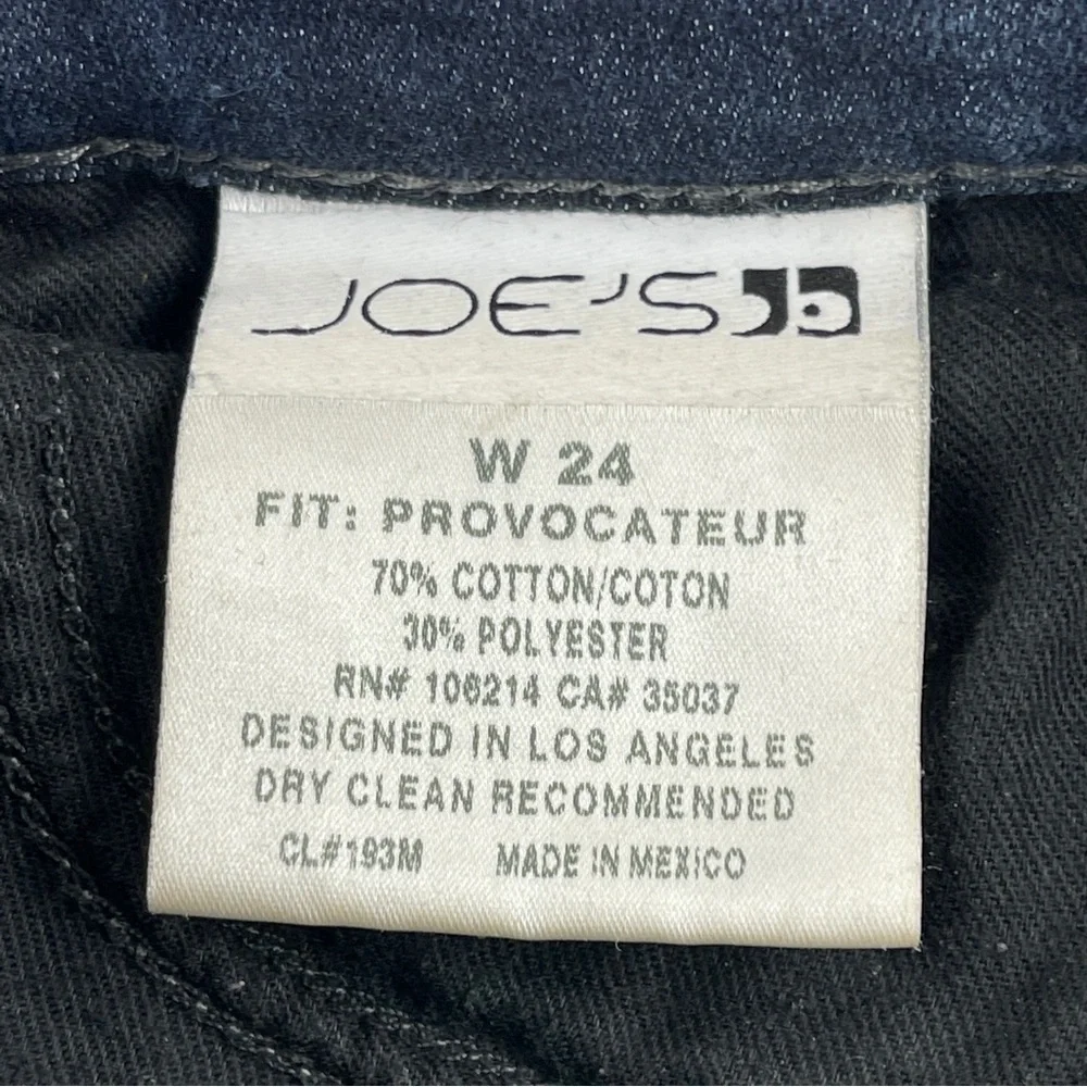 Joes Jeans Womens Size 24 Provocateur Blue Denim - Picture 3 of 10